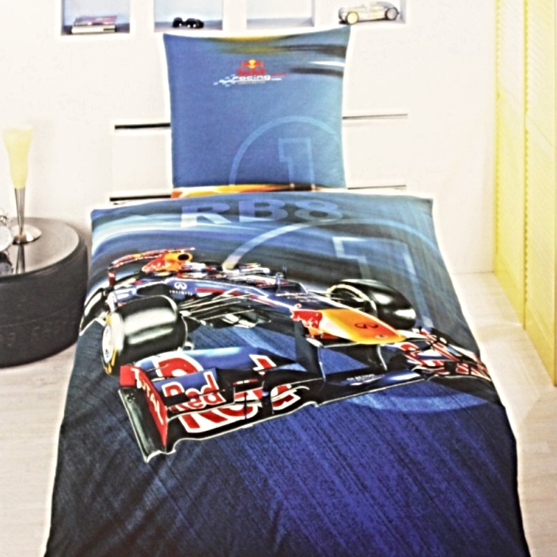 Povlečení formule Red Bull Sebastian Vettel 100 % bavlna 135x200, 80x80cm