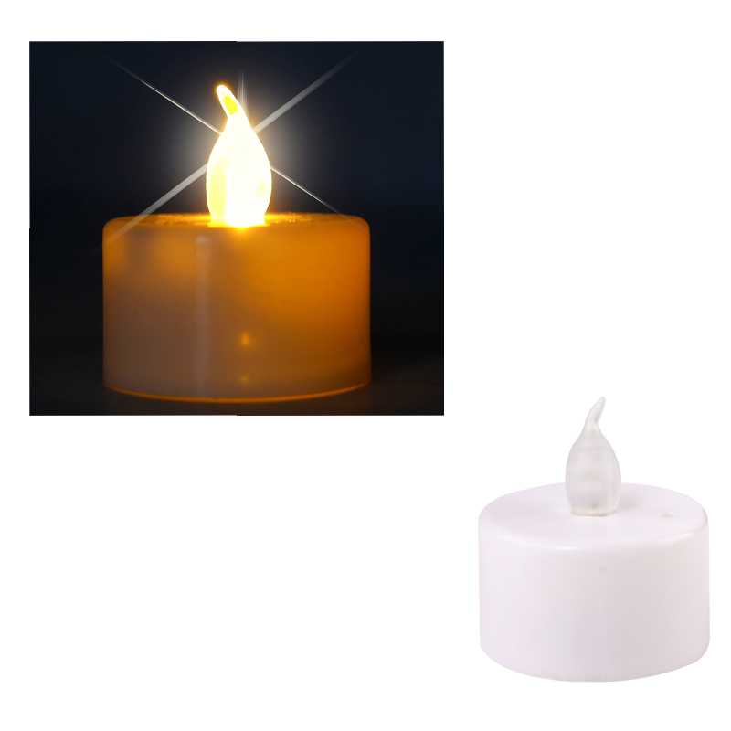 LED čajová svíčka plápolající teplá bílá
