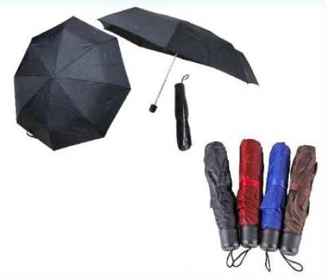 Deštník skládací 100 cm modrý